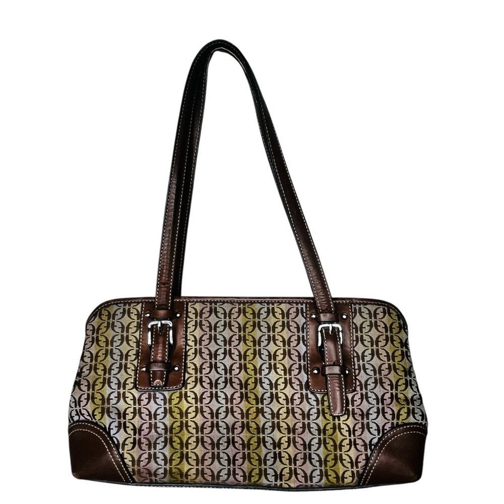 Fossil Canvas and Leather Handbag